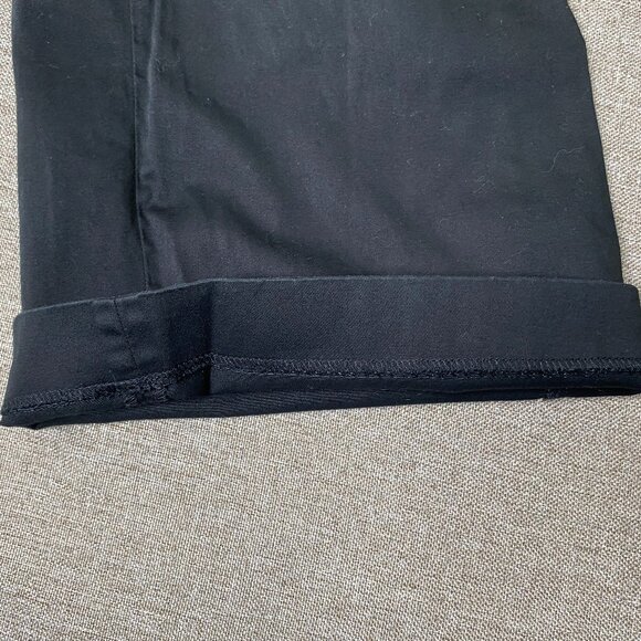 Express Editor Wide Leg Chino Pants Women's 10 Mid Rise Black Casual - Picture 8 of 13